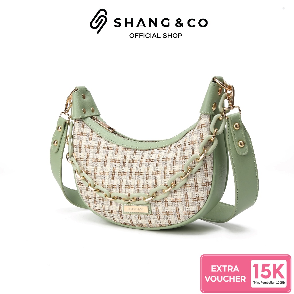SHANGNCO Tas Wanita Tas Bahu Sling Bag Tas Selempang Branded -  Honey Sophie Korz Bag