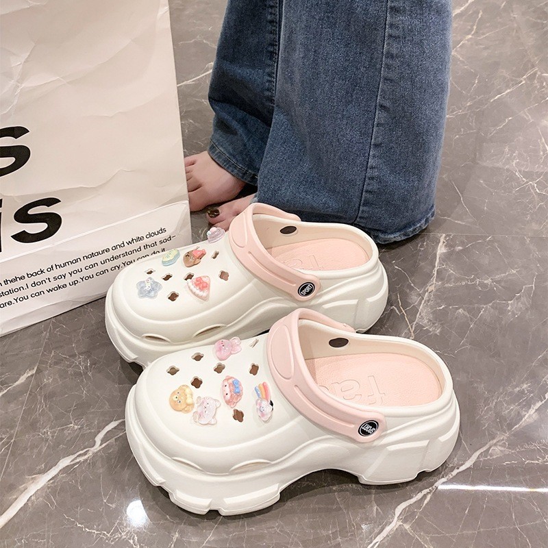 Sandal Baim PVC Rubber Wanita Import Yesplus Sandal Fuji Bahan Rubber 3D Anti Slip