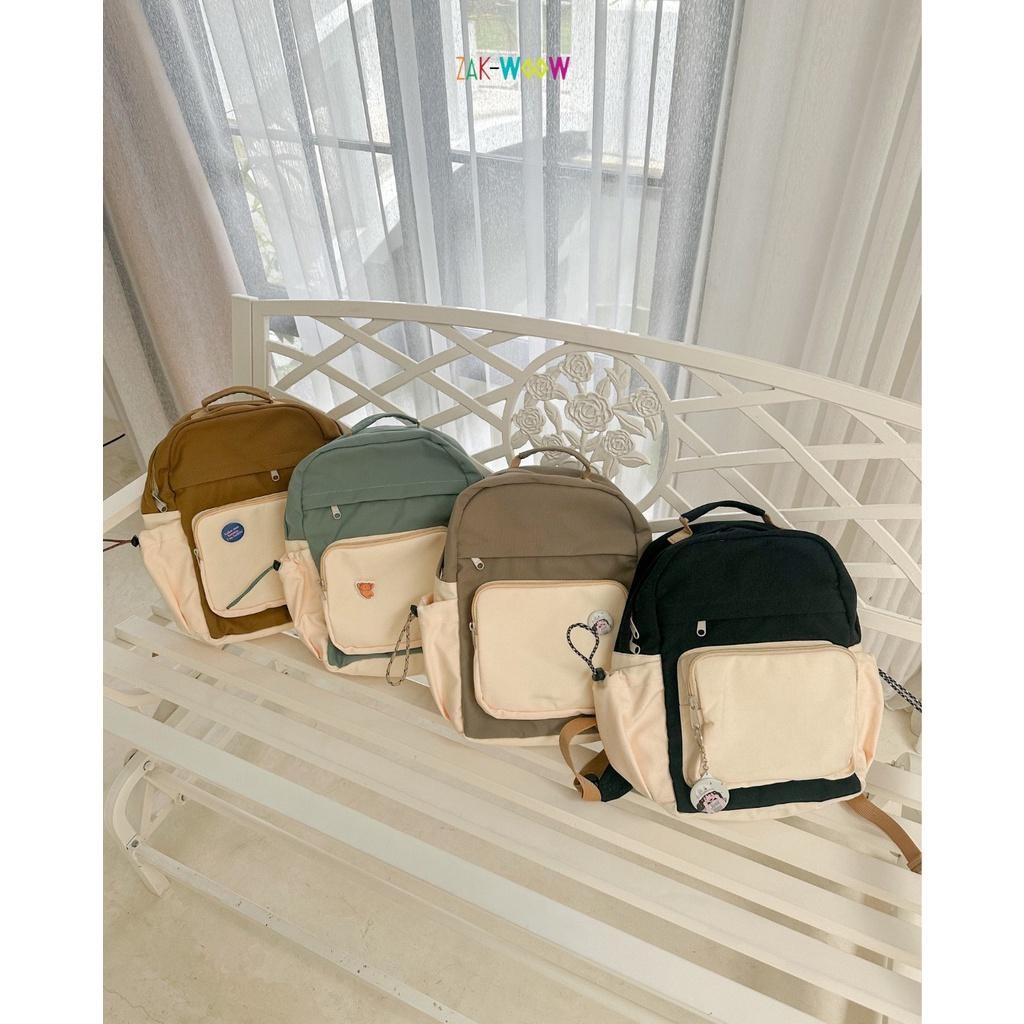 Zakwoowstyle Nomi Backpack FREE PIN | Tas Wanita | Ransel Wanita (TULIS NOTES utk BUNDLING JAS HUJAN)